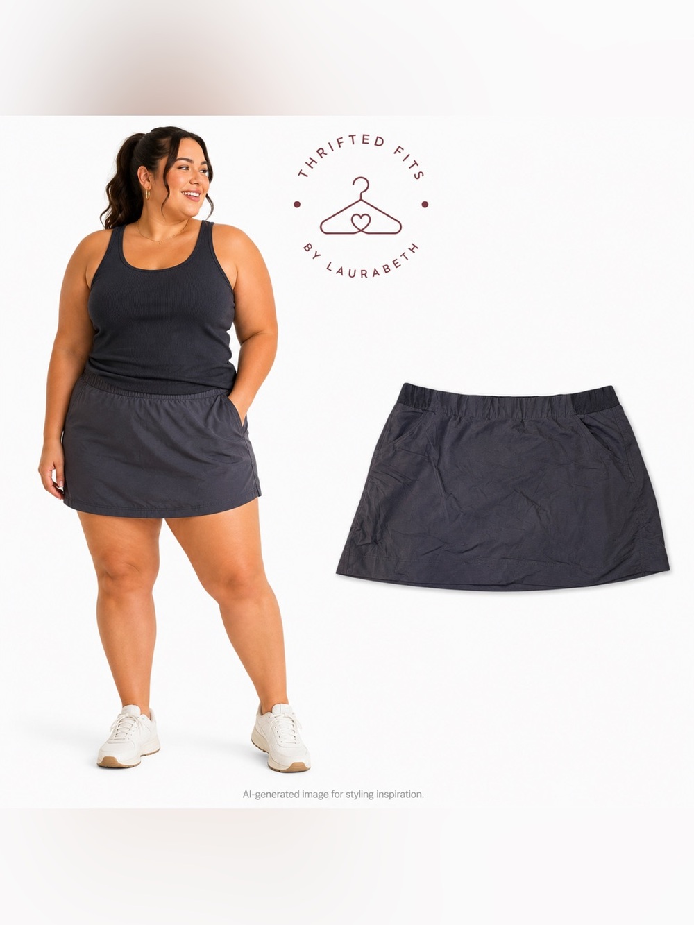 Columbia Women's Skort in Charcoal Gray